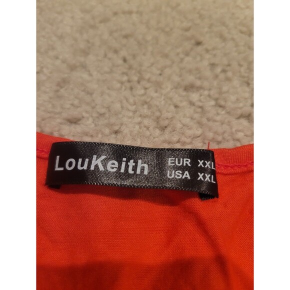 Lot Of 2 NWT Reoria Hot Pink bodysuit & NWOT Lou Keith Orange Tank Women's XXL - Picture 6 of 9